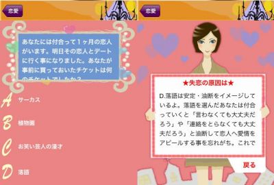 ガールズ心理テスト