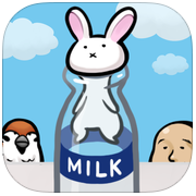 うさぎと牛乳瓶