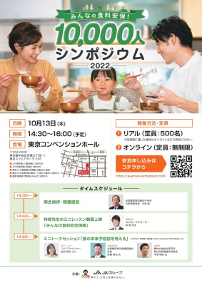  「みんなの食料安保！10,000人シンポジウム 2022」を開催