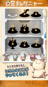 目覚ましだニャー
