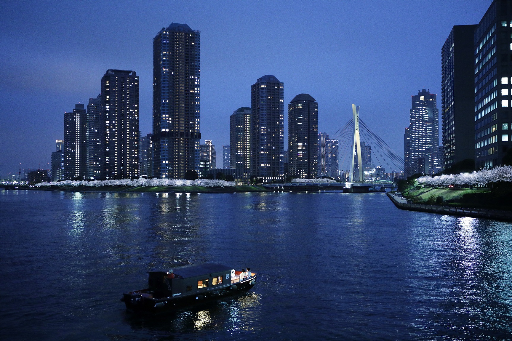 星のや東京「東京・夜桜舟あそび」で過ごす