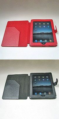 iPad用レザースタンドケース
