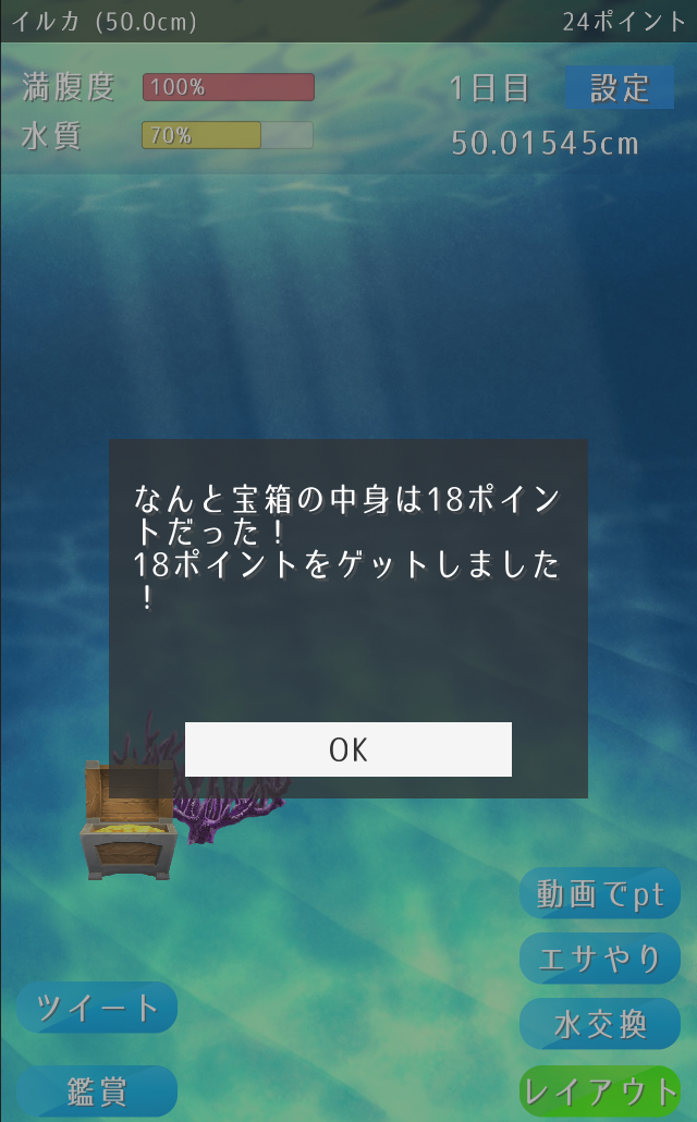 イルカ育成ゲーム