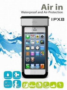 Air In IPX8 Waterproof case for iPhone5