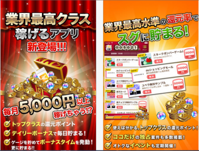 毎月5000円稼げる?超還元!ポイントキング