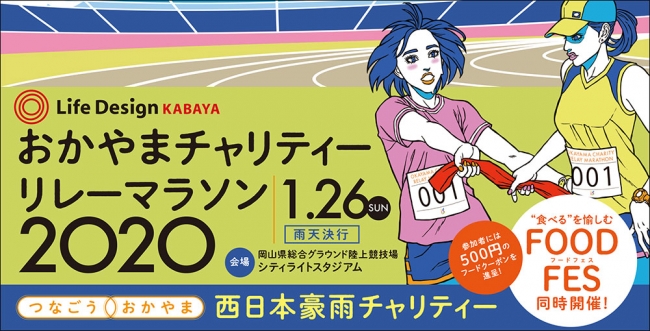 「おかやまチャリティーリレーマラソン」開催決定