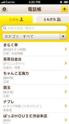 おいしい電話帳