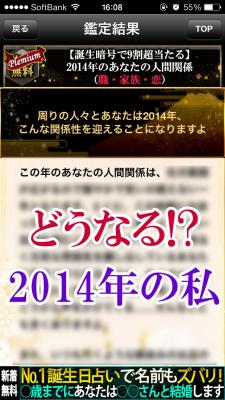 2014年あなたの運勢