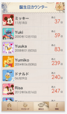 ディズニーグリーティングカード