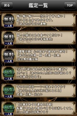 的中現実占い